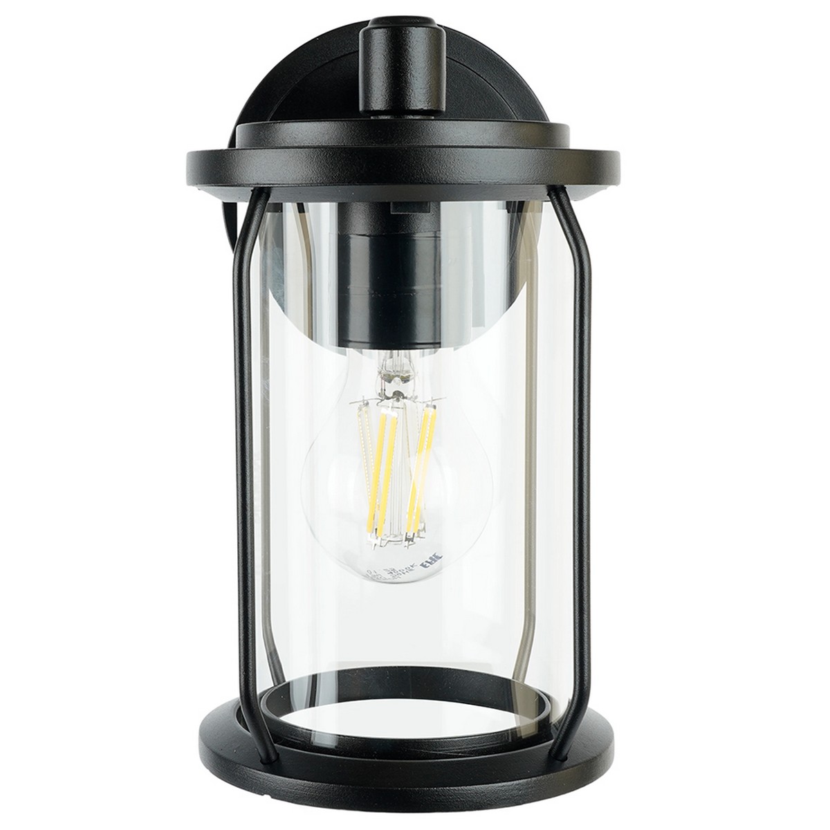 Уличные настенные светильники Светильник садово-парковый Feron PL791 на стену вниз 40W 220-240V E27 черный 51965 