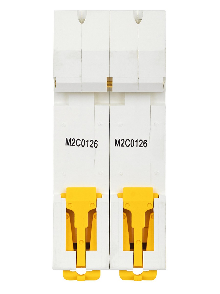 2 полюсные (двухполюсные) Автоматический выключатель IEK ARMAT M06N 2P C 1А AR-M06N-2-C001 