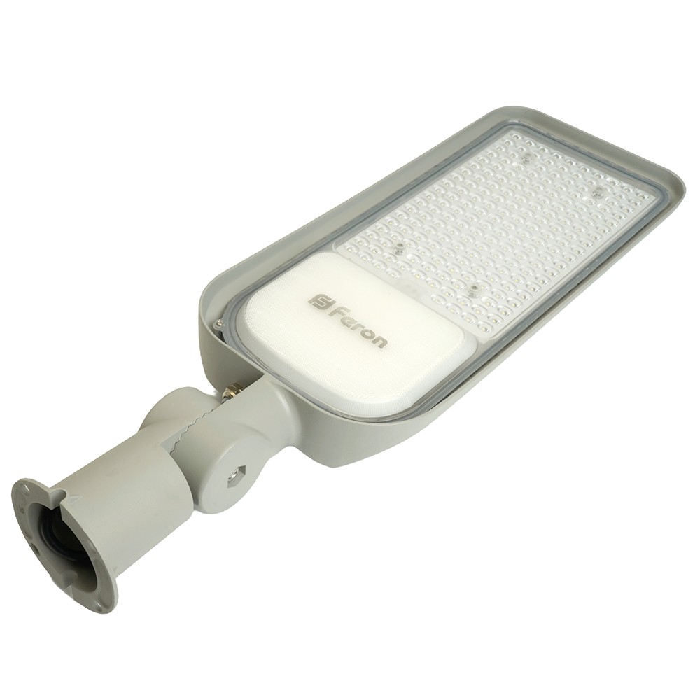 Консольные уличные светодиодные светильники на столб Светодиодный уличный консольный светильник Feron SP3060 150W 6400K 100-265V/50Hz, серый 48688 