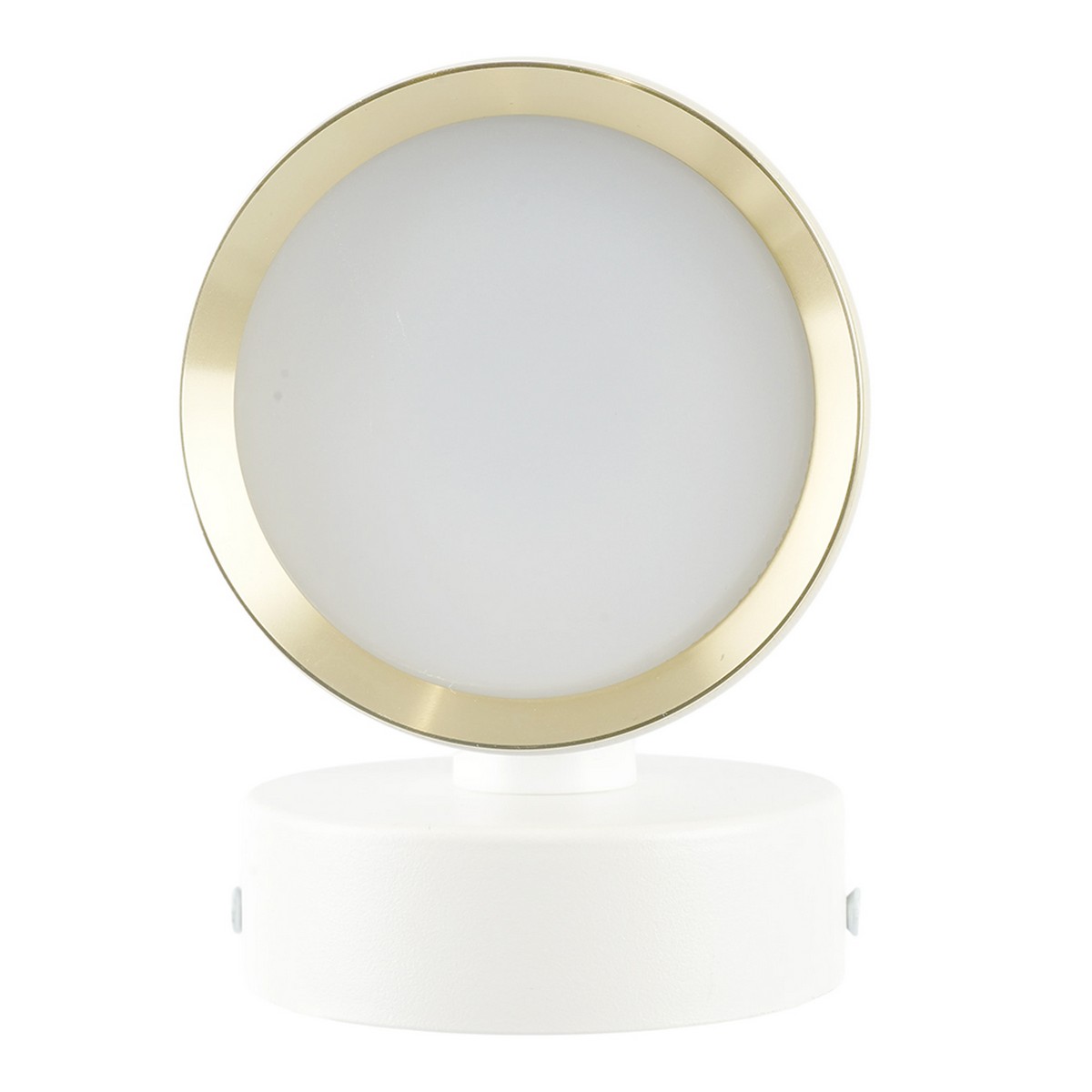 Накладные светодиодные светильники Светильник настенный Feron HL4598 Barrel DUET GX53 белый + золото IP20 52020 