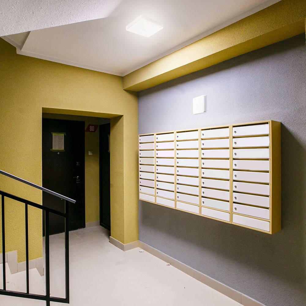 Светодиодные светильники ЖКХ Светильник светодиодный Feron AL3023 с ИК-датчиком 10W 4000K IP20 белый 41798 