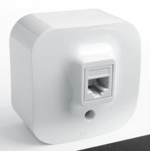 Накладные Розетки и выключатели Legrand Quteo Белый Розетка RJ11 Legrand Quteo телефонная белая  782214