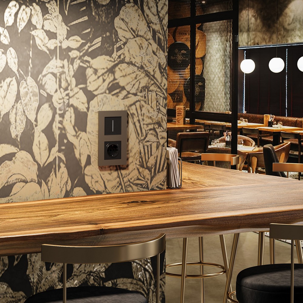 Рамки Werkel Slab Рамка Werkel на 2 поста Slab (бронза матовый) W00229630