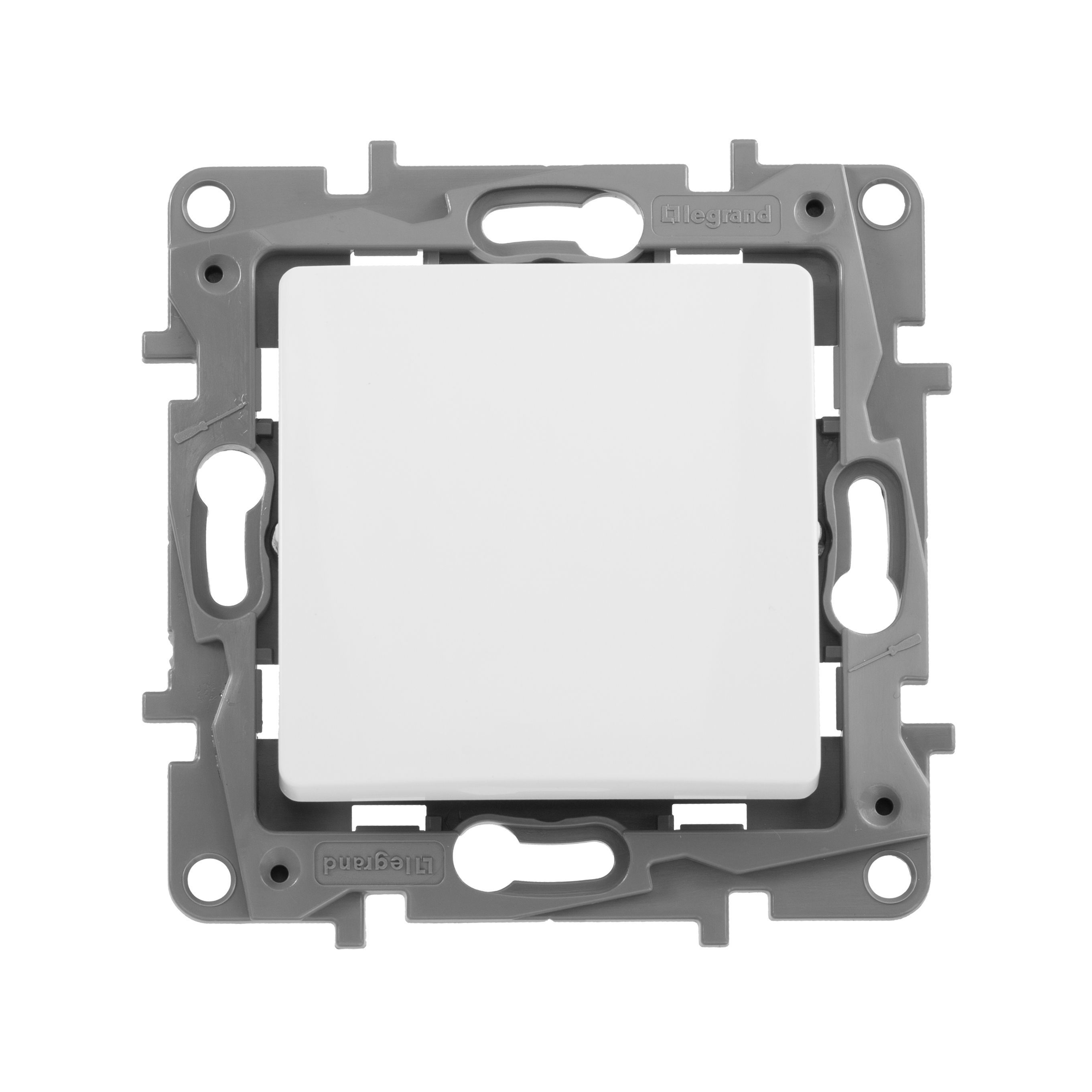 Legrand Etika Белый Выключатель Legrand Etika белый 1-клавишный 10А, винт. клем. 672201