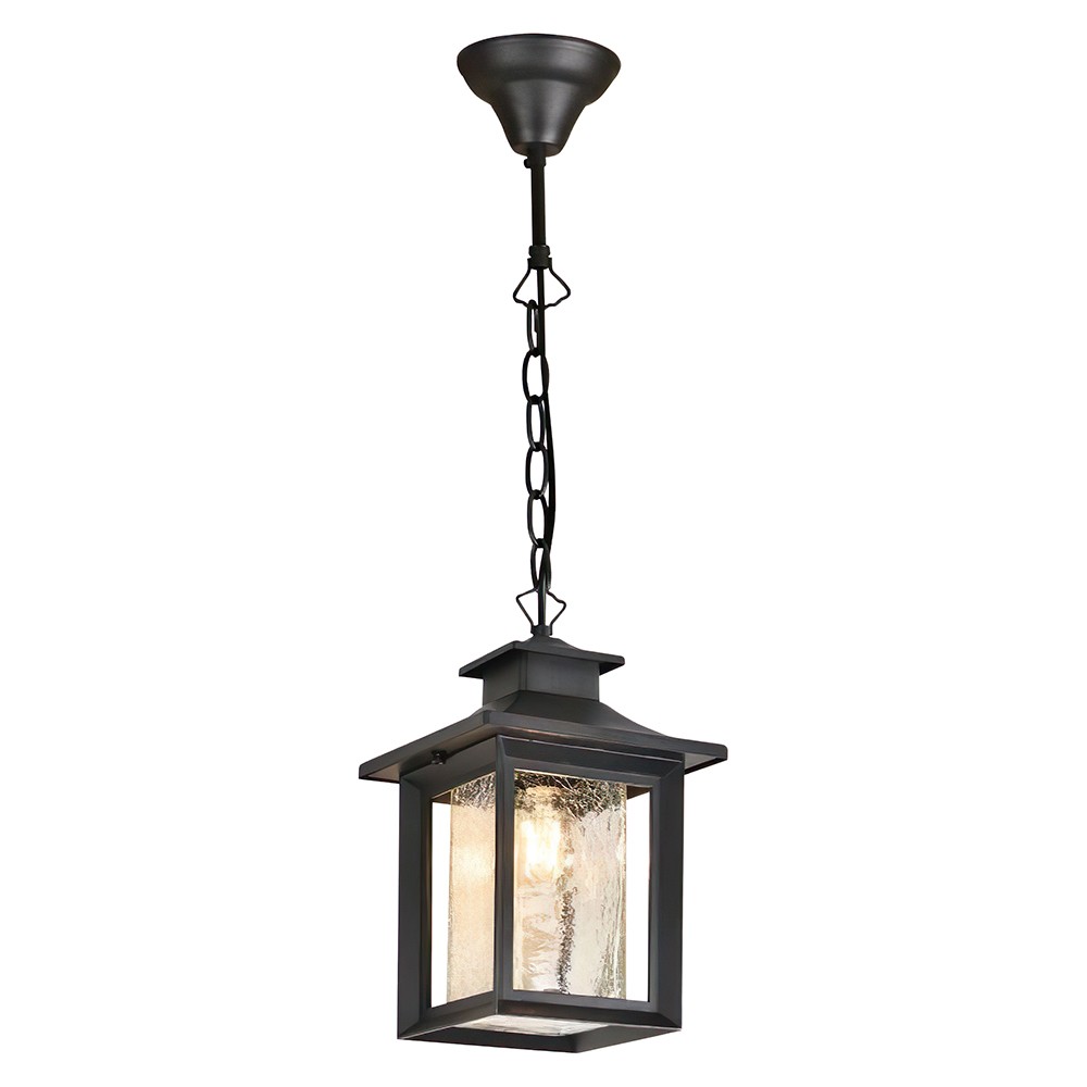 Уличные светильники на цепочке Светильник садово-парковый Feron PL555 на стену вниз 60W E27 230V черный 48335 