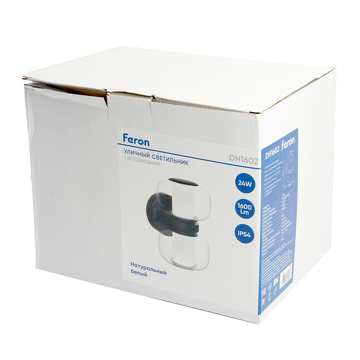 Уличные настенные светильники Светильник Feron DH1602 уличный светодиодный 24W 4000K черный 51989 