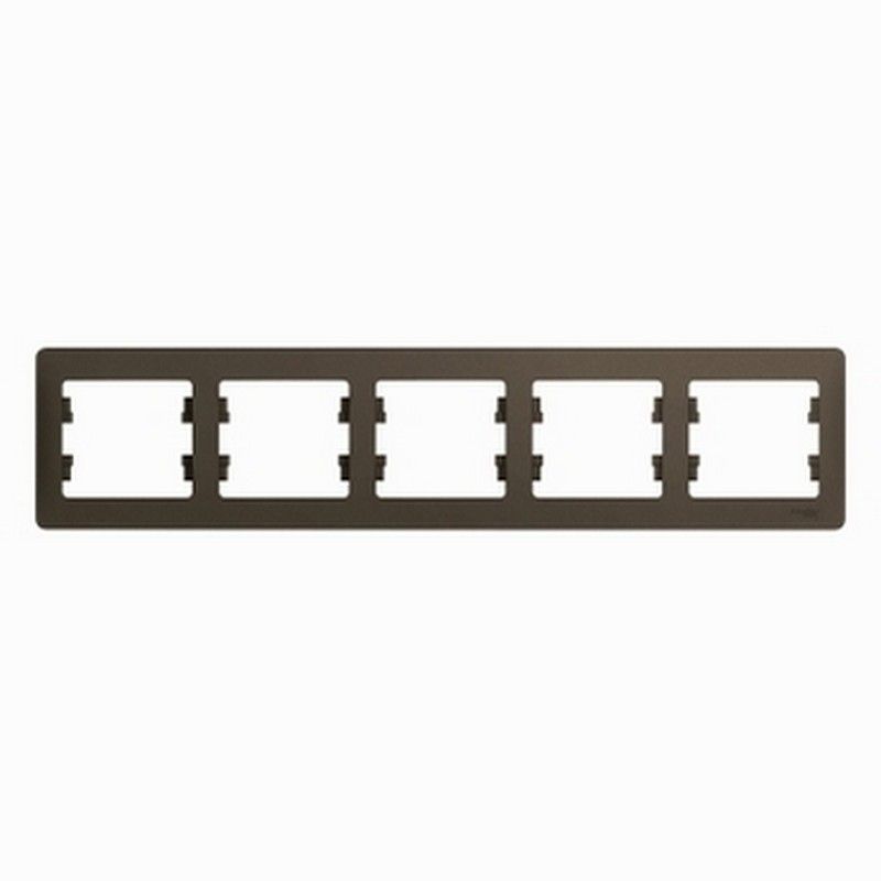 Glossa Шоколад Рамка Systeme Electric Glossa Шоколад 5-я, горизонтальная GSL000805