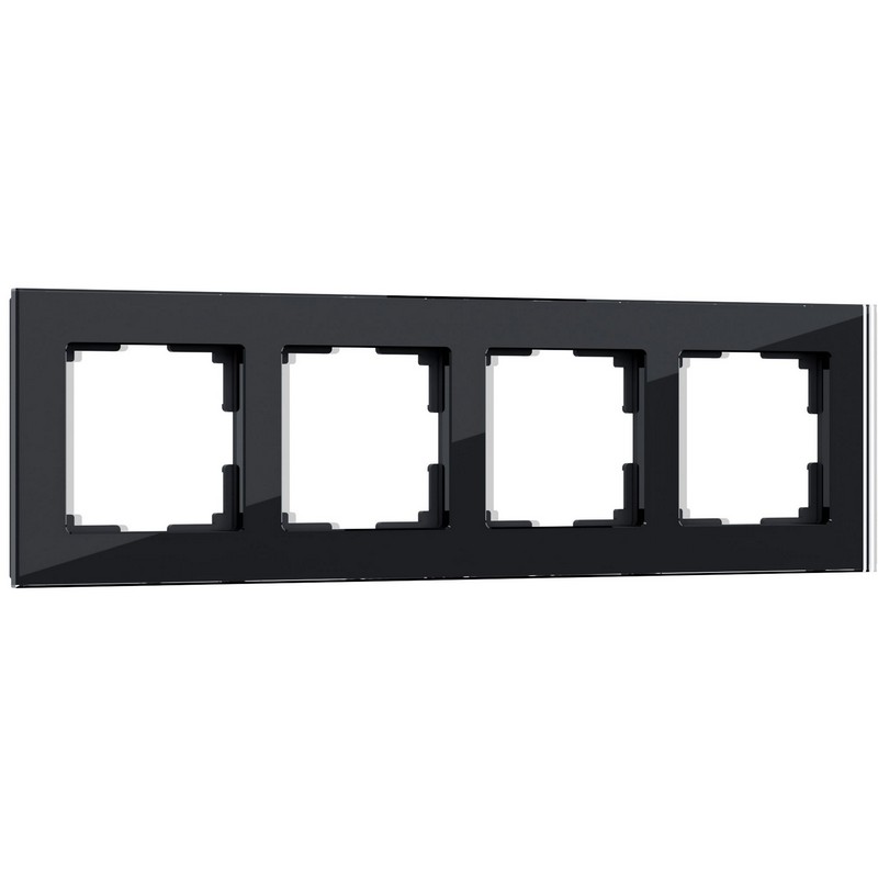 Рамки Werkel Favorit Рамка Werkel Favorit на 4 поста черный) W0041108