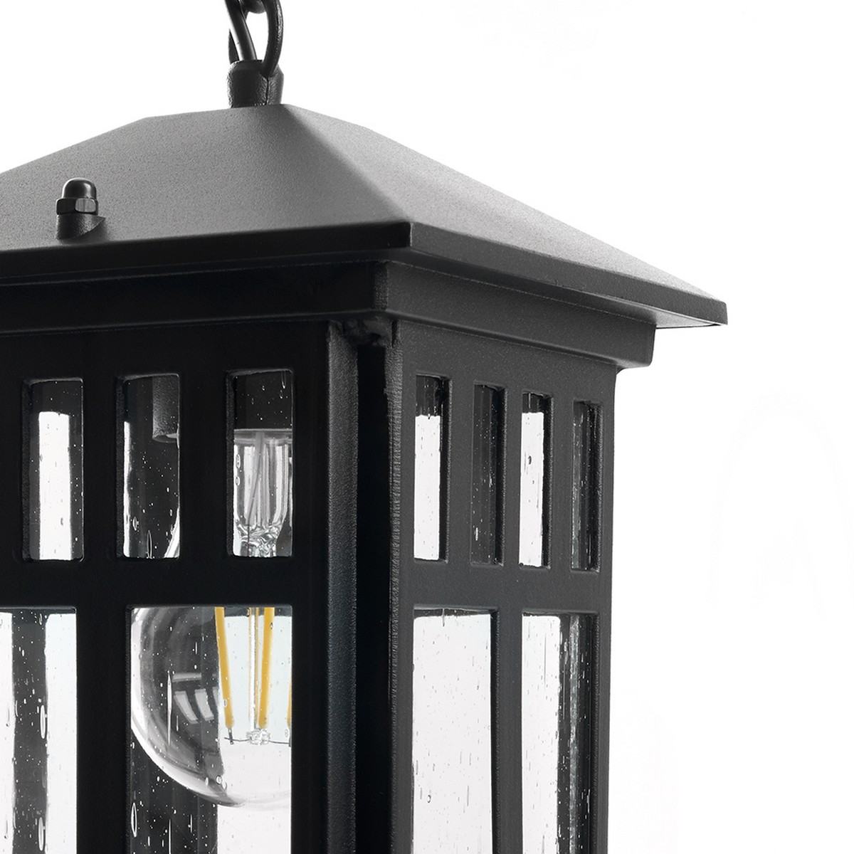 Уличные светильники на цепочке Светильник садово-парковый Feron PL675 на цепочке 60W 230V E27 черный 11690 