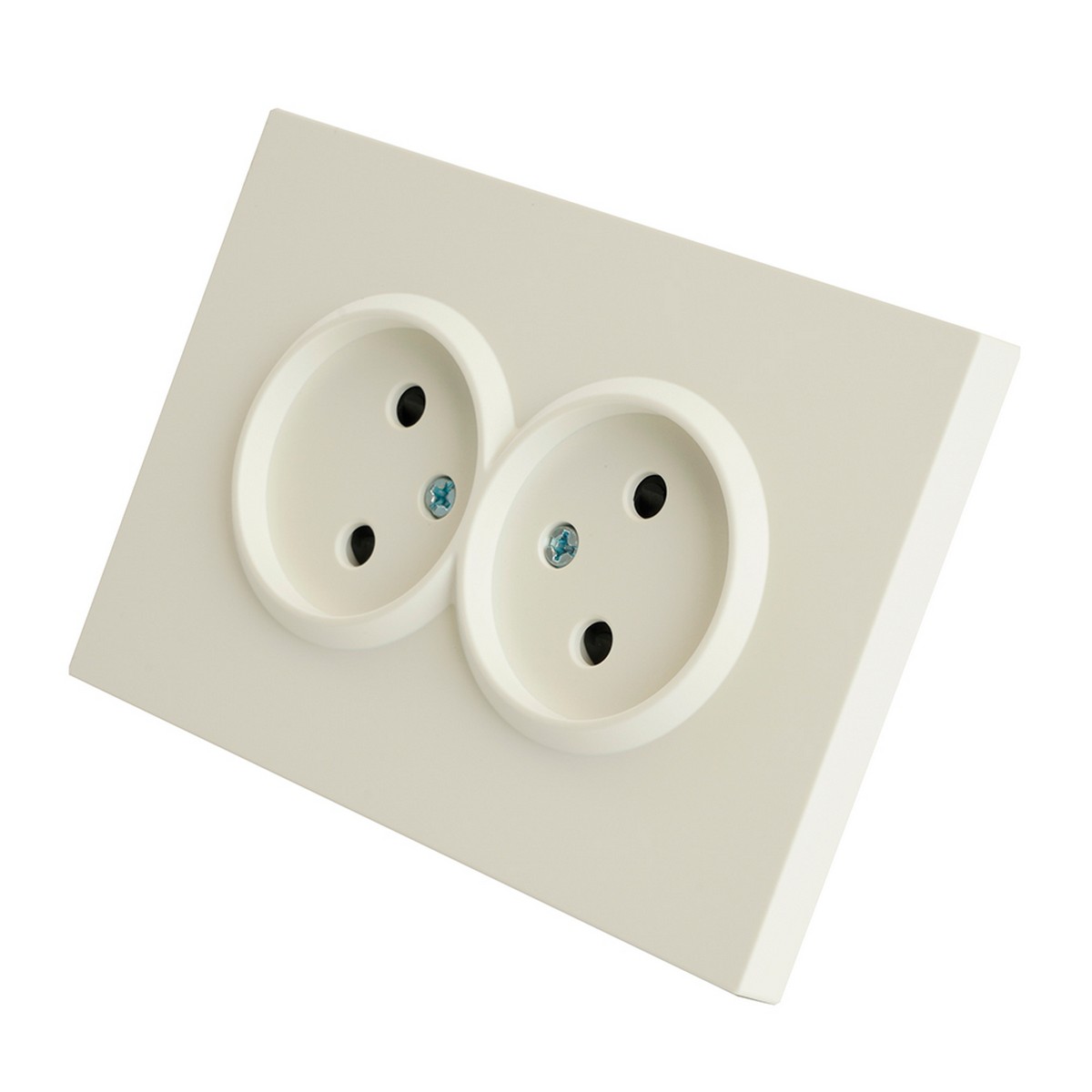 Эмили - Розетки и выключатели Stekker Розетка 2-ая с защитной шторкой б/з 16А STEKKER Эмили RST16-5116-01 белый фарфор soft touch 49877