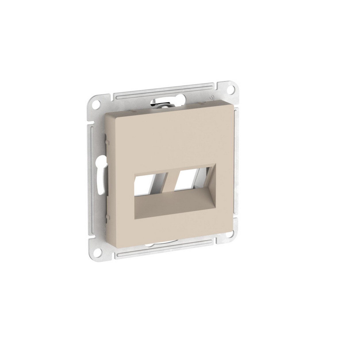 AtlasDesign Песочный Накладка Systeme Electric AtlasDesign Песочный двойная для информационных функций Keystone