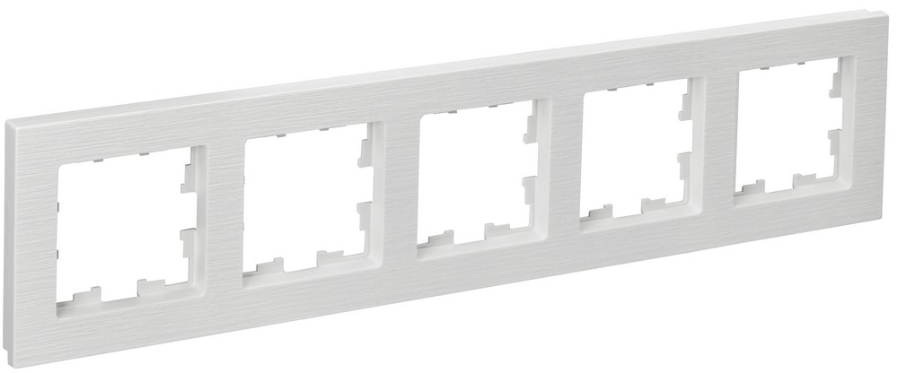 IEK Brite Рамки Рамка IEK BRITE DECOR Белый рифленый 5-м РУ-5-Бр BR-M52-51-K01
