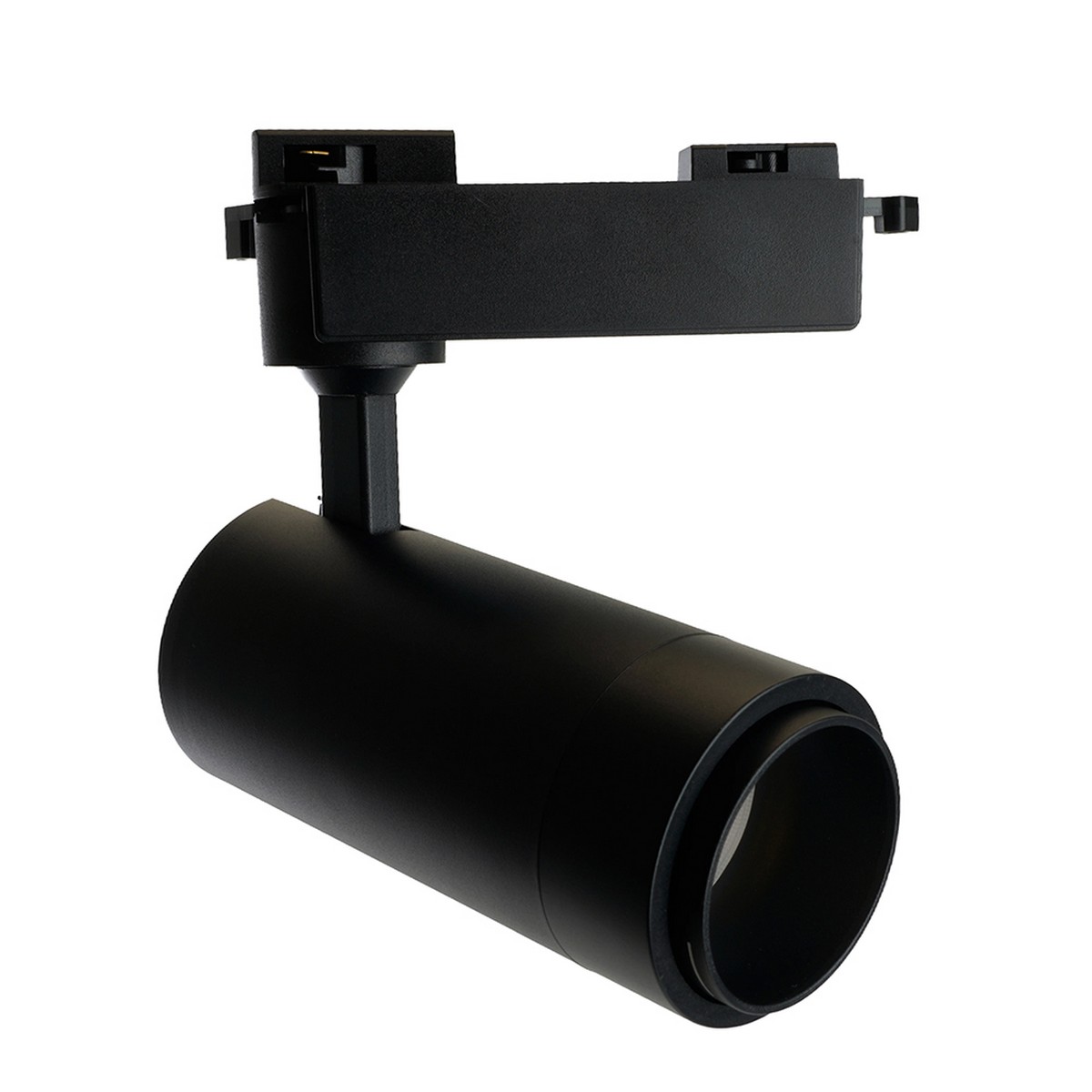 Трековые светодиодные светильники Светодиодный светильник Feron AL137 трековый 20W 4000K черный изменяемый угол освещения 15-60 град 51176 