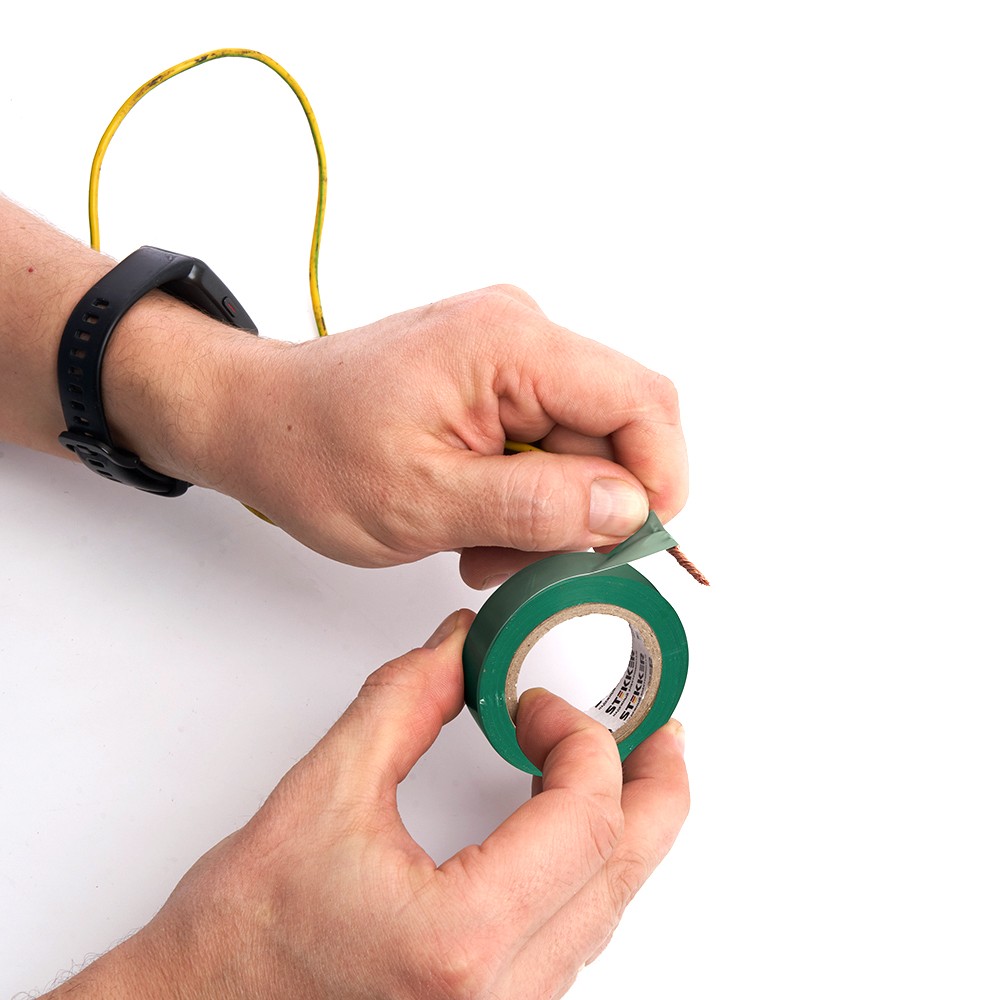 Изолента STEKKER INTP01319-10 0,13*19 10 м. зеленая 39906