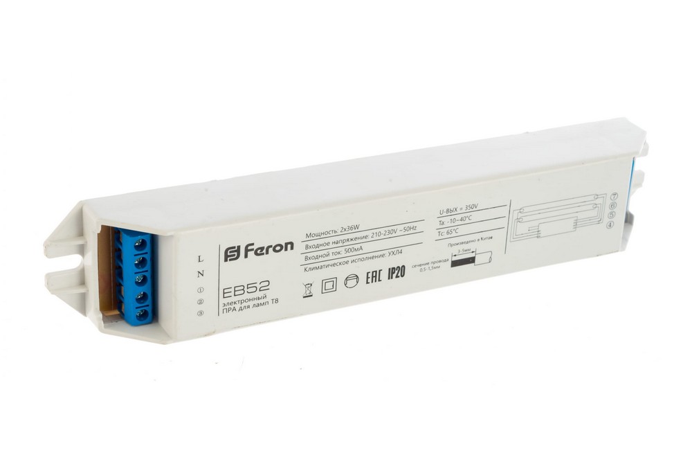 Балласт электронный Feron 2*36W/ЕВ52 21524