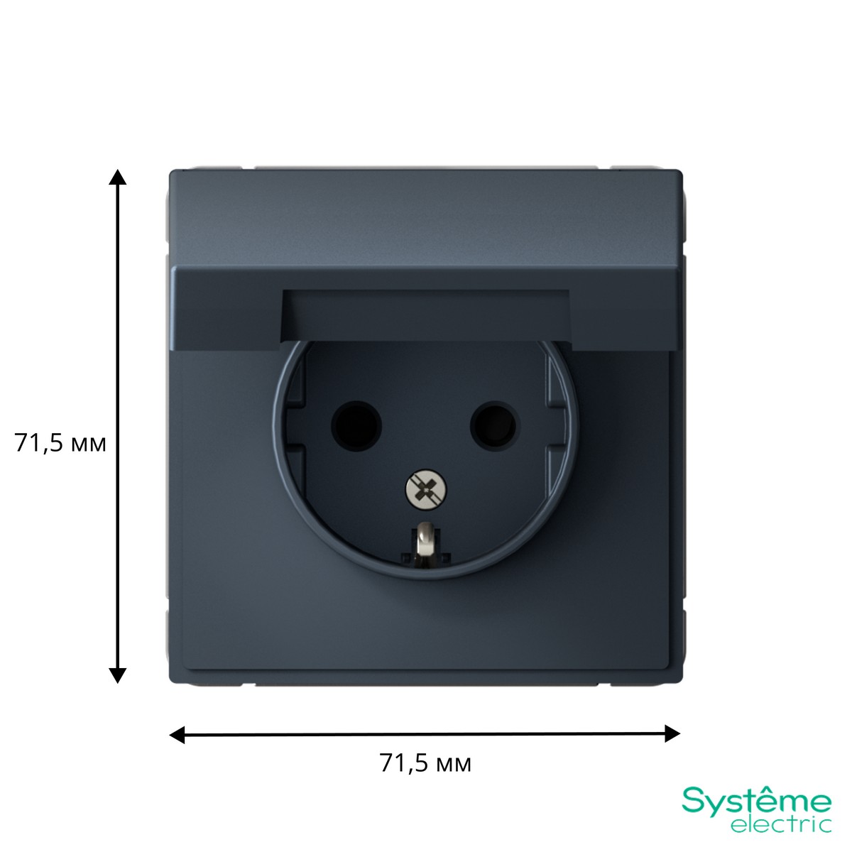 ArtGallery Грифель Розетка Systeme Electric ArtGallery Грифель с заземл. со шторк. с крышкой 16А IP20 GAL000746