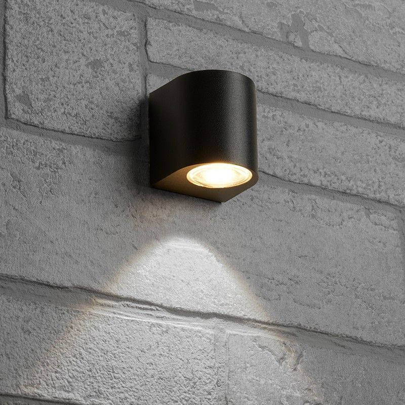 Уличные настенные светильники Светильник уличный светодиодный Feron DH052 6W 400Lm 3000K черный 48471 