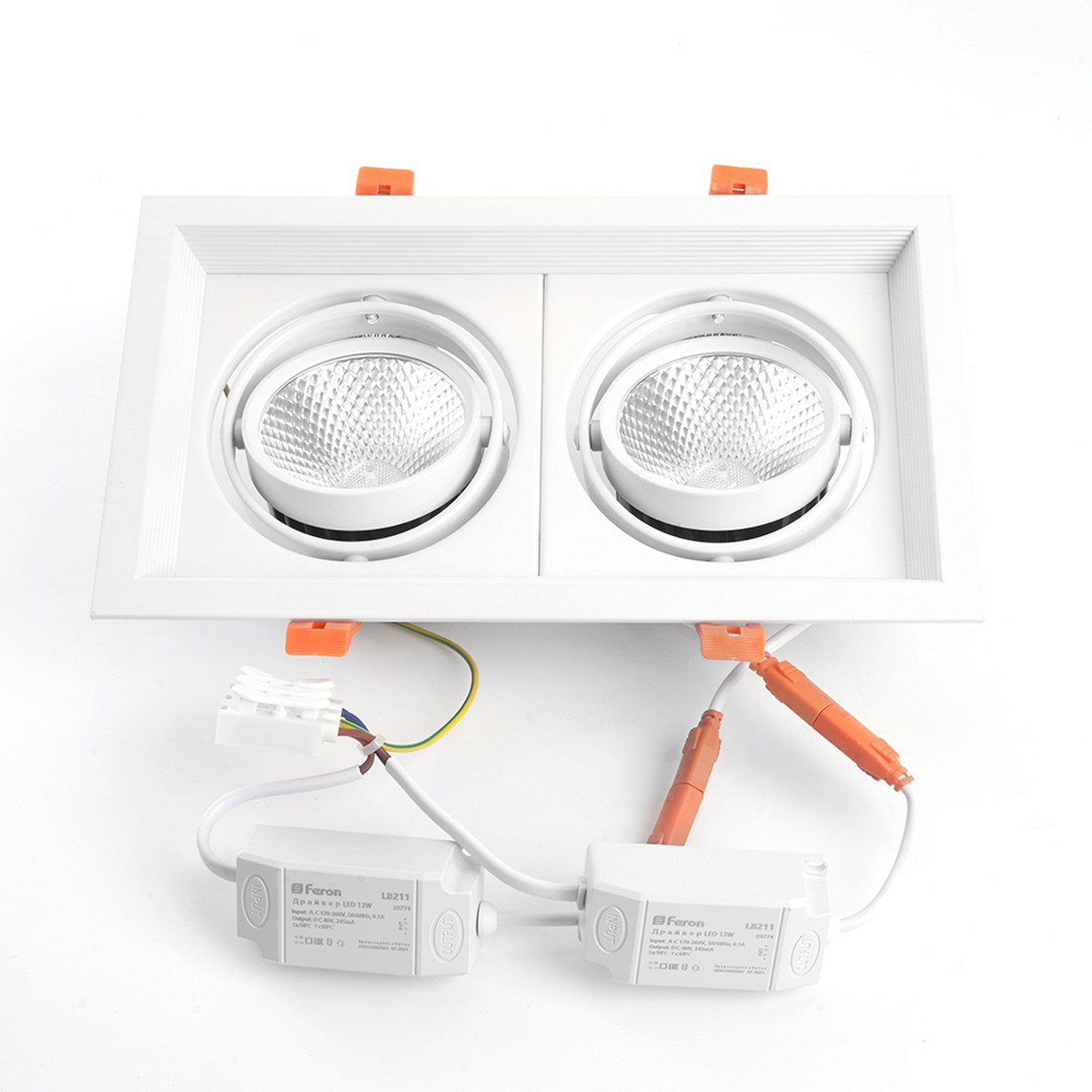 Встраиваемые светодиодные светильники Встраиваемый светодиодный светильник Feron AL202 4000К белый 29774 