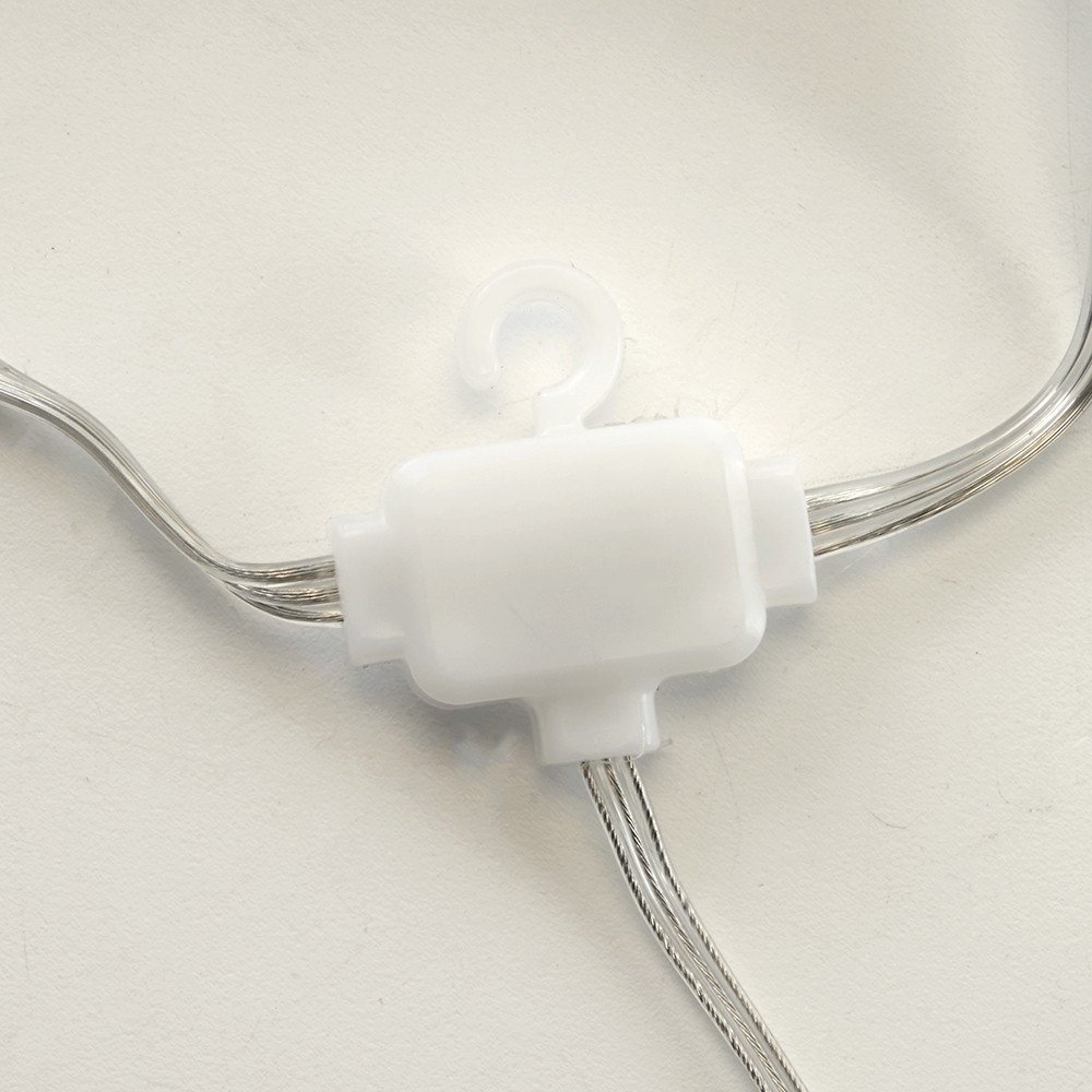 Светодиодная гирлянда Feron CL28 занавес Водопад 3*3м + 3м 230V синий статичная c питанием от сети прозрачный шнур 48606