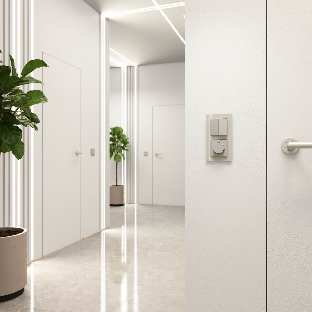 Werkel дымчатый Выключатель Werkel двухклавишный проходной (дымчатый) W1222004