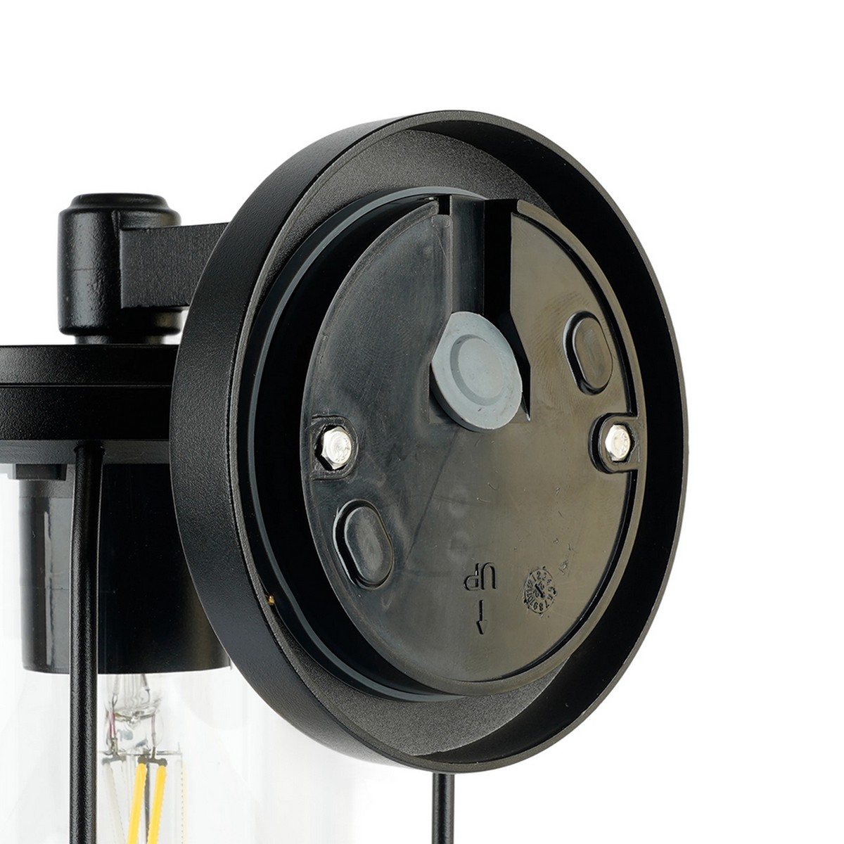 Уличные настенные светильники Светильник садово-парковый Feron PL791 на стену вниз 40W 220-240V E27 черный 51965 