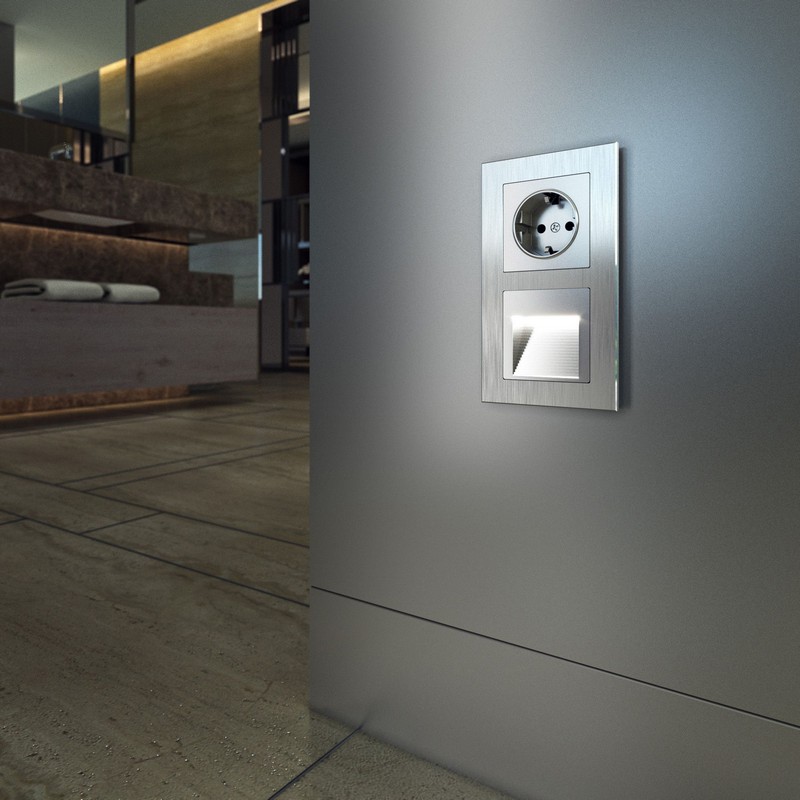 Werkel Серебряный механизмы Встраиваемая LED подсветка Werkel (серебряный) W1154206