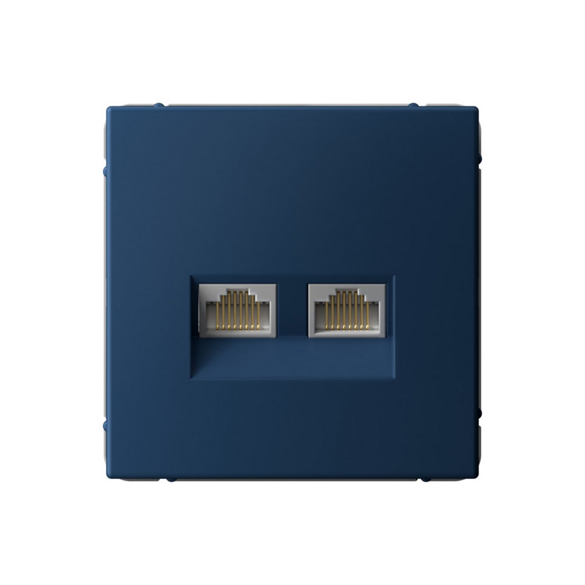 ArtGallery Аквамарин Розетка Systeme Electric ArtGallery Аквамарин двойная компьютерная RJ45+RJ45 кат.6А GAL001188