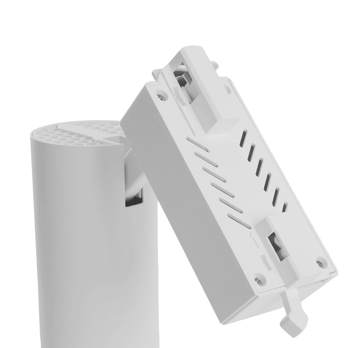 Трековые светодиодные светильники Светодиодный светильник Feron AL137 трековый 12W 4000K белый изменяемый угол освещения 15-60 град 51173 