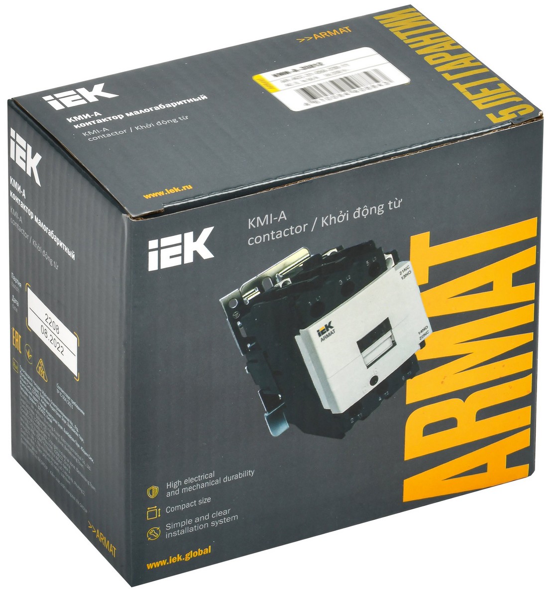 Контакторы Контактор IEK ARMAT КМИ-А-35012 LC1D 50А 400В/АС3 1НО/1НЗ AR-ACC-31-050-400-11 