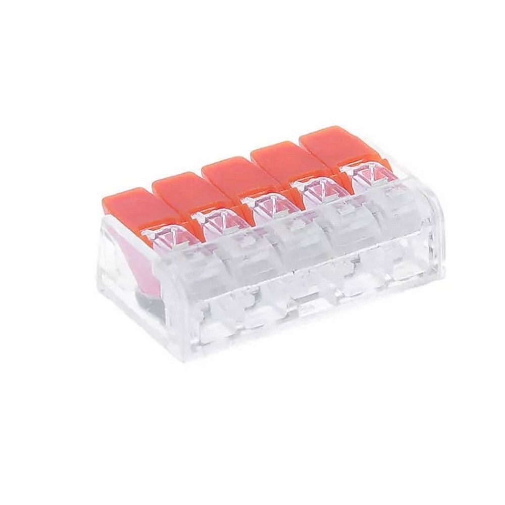 Клемма компактная с рычажками 5-ти проводная 3005 (аналог WAGO 221-415)