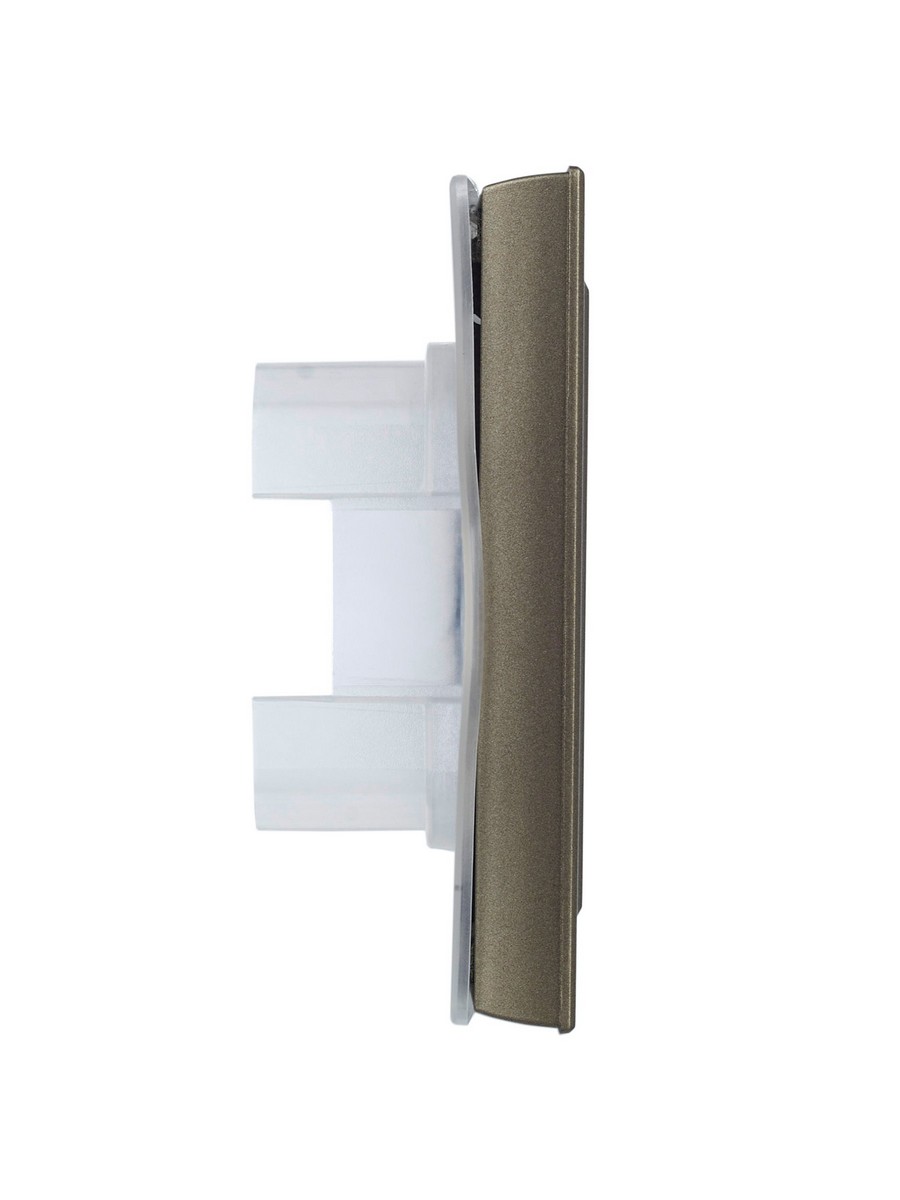 IEK Brite Рамки Рамка IEK BRITE 1-местная IP44 РУ-1-БрШ-44 шампань BR-M12-44-K37