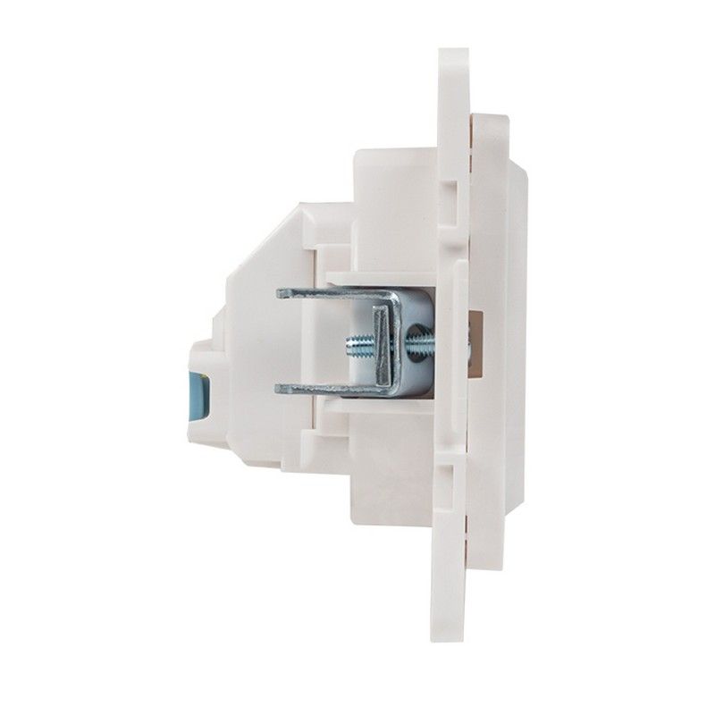 EKF Стокгольм белый Розетка с/з EKF PROxima Стокгольм Белый со шторками 16А EYR16-028-10