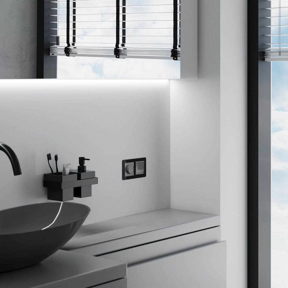 Werkel Графит акрил Розетка Werkel влагозащ. с зазем. с защит. крышкой и шторками (графит акрил) W11712440