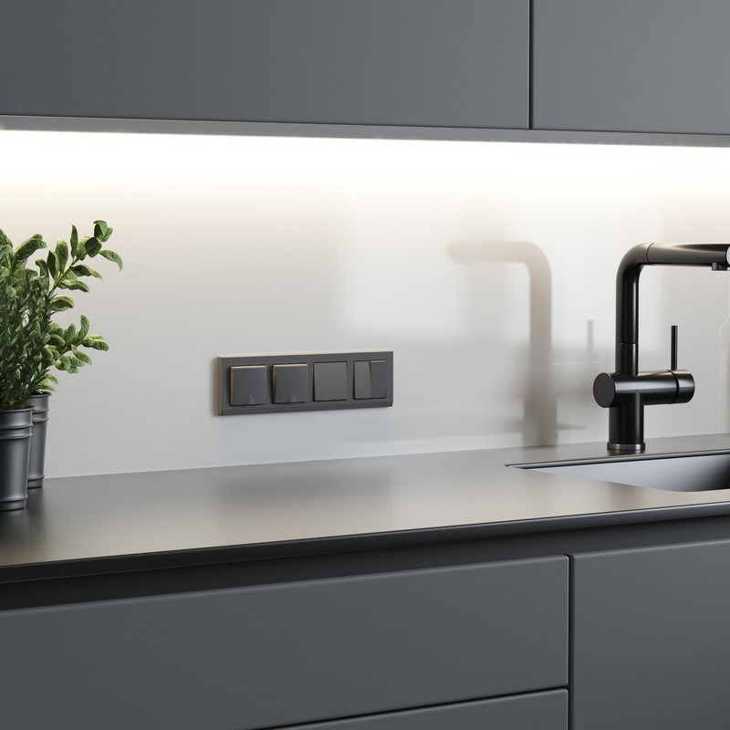 Рамки Werkel Stark Рамка Werkel на 4 поста Stark (графит матовый) W0041864