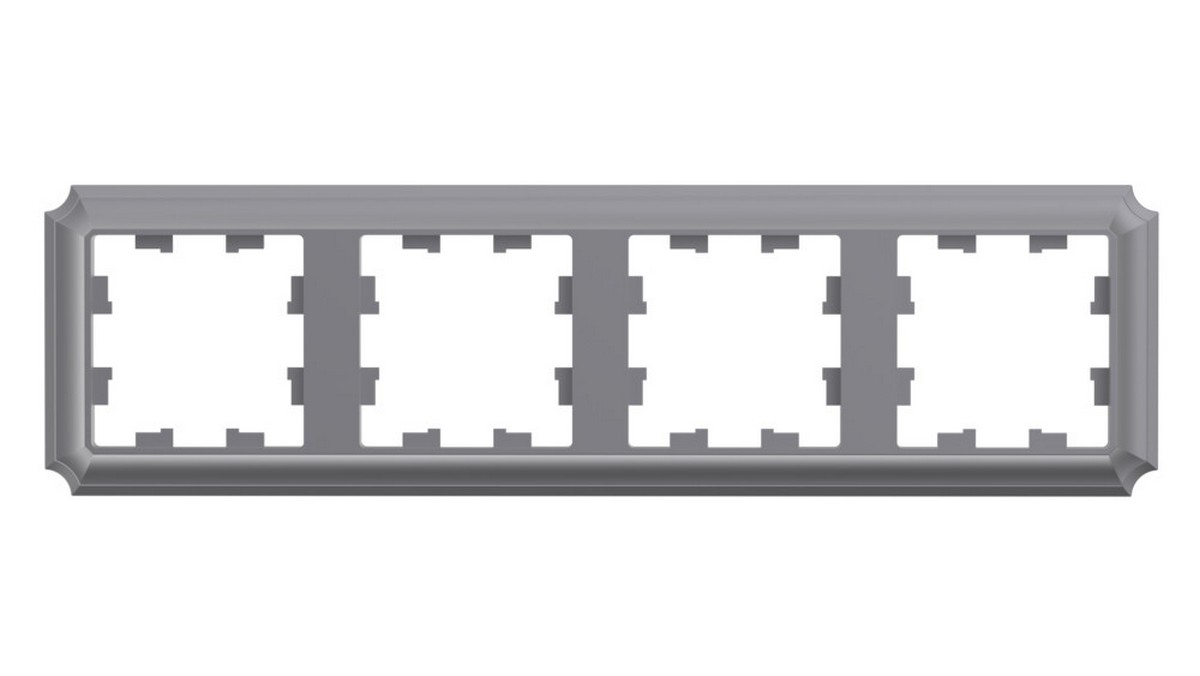 AtlasDesign Рамки Antique Рамка Systeme Electric AtlasDesign Antique Сталь 4-ая, универсальная ATN100904