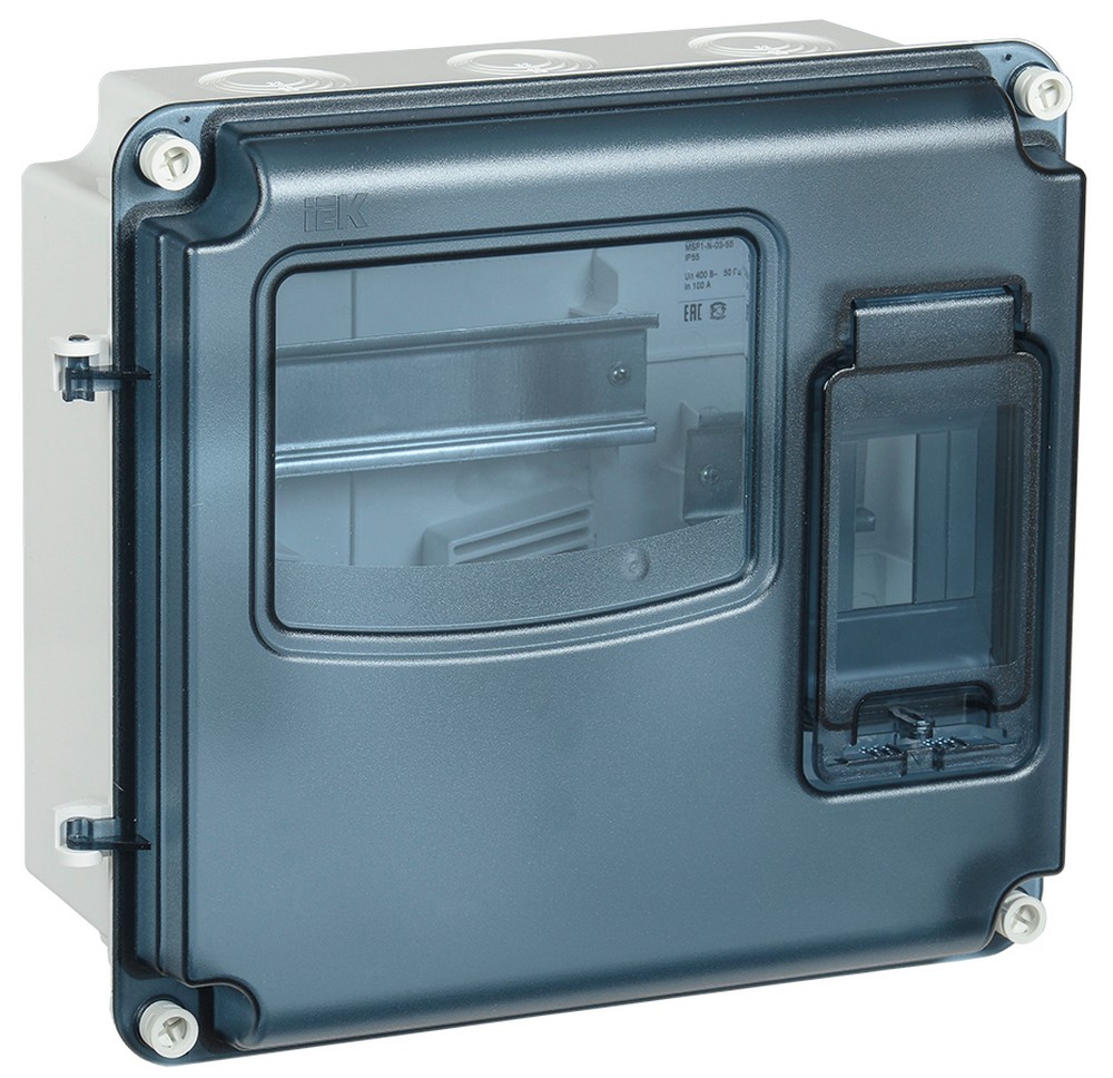 Пластиковые боксы и щиты IEK Корпус пластиковый IEK KREPTA ЩУРн-П 1/3 IP66 PC LIGHT MSP1-N-03-66-L