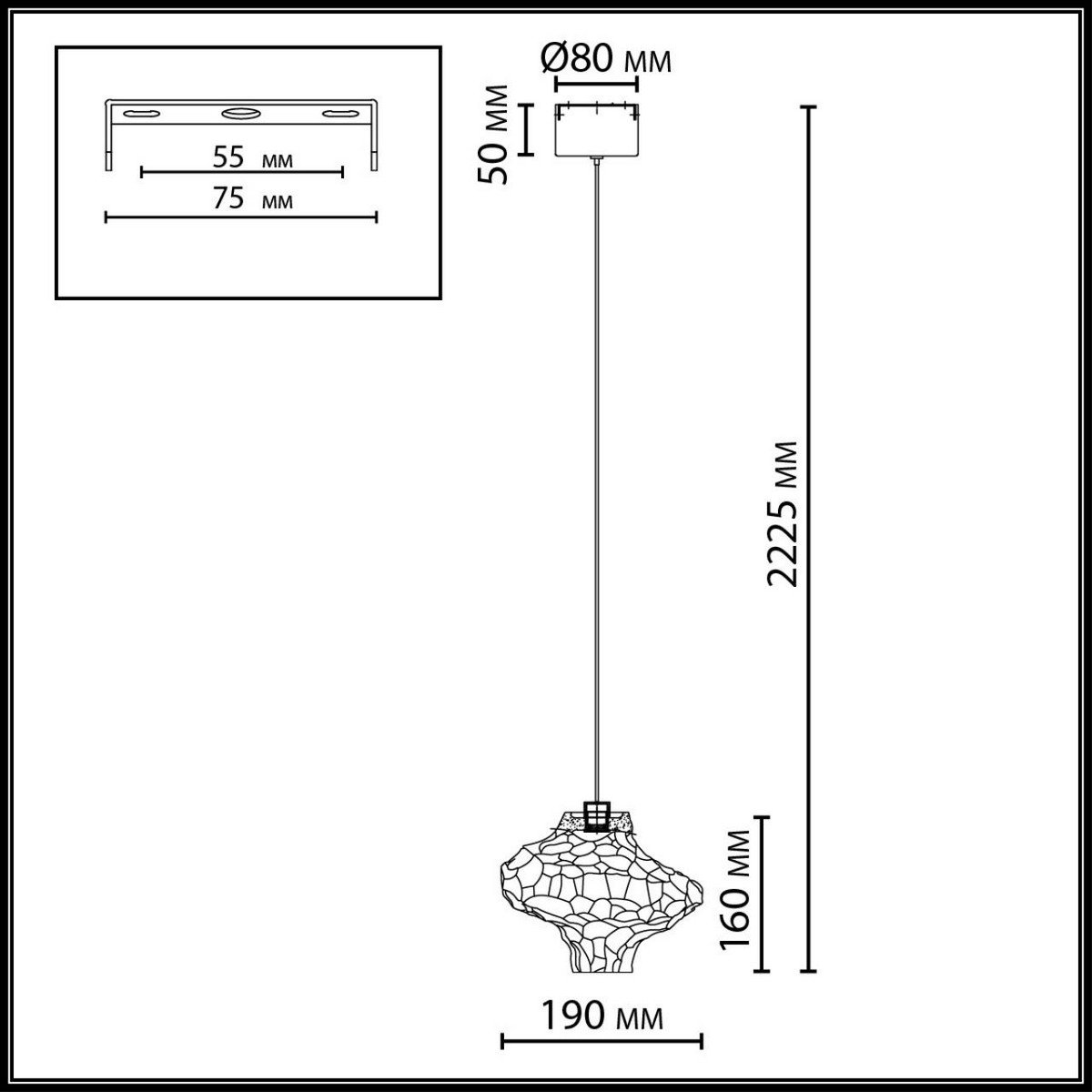 Подвесные светодиодные светильники Подвес ODEON LIGHT 5108/3L ORDI 