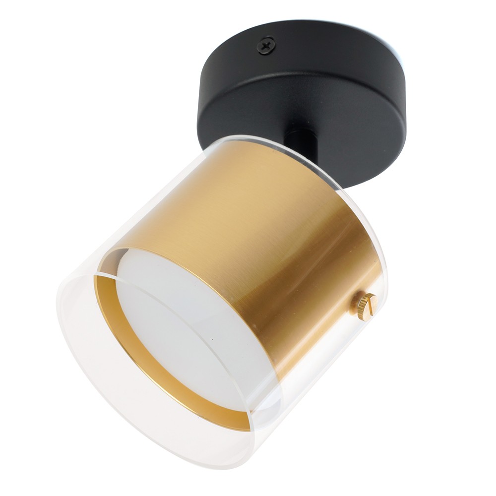 Светильники споты светодиодные Светильник Feron HL3891 LUMINA настенно-потолочный GX53 золото черный 48797 