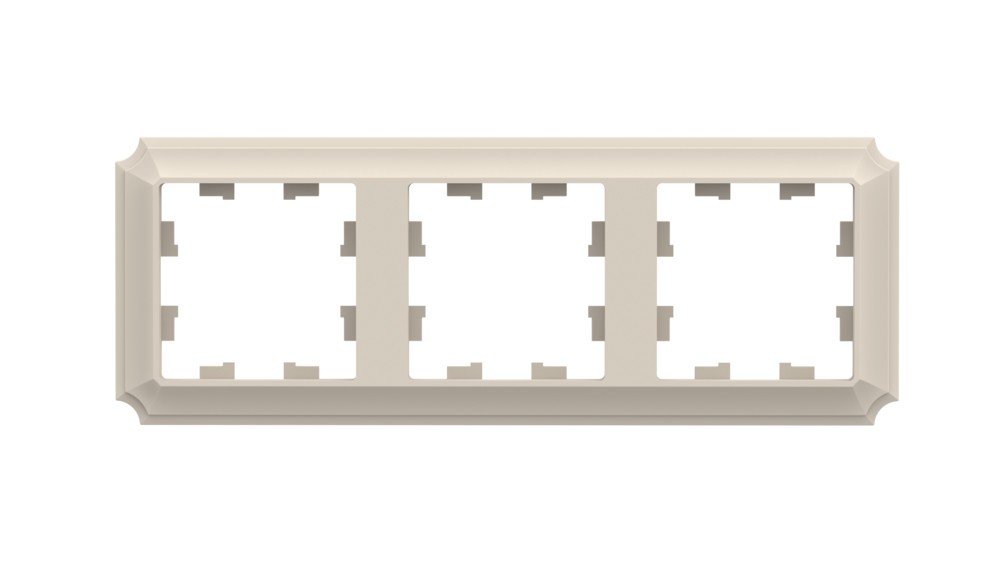 AtlasDesign Рамки Antique Рамка Systeme Electric AtlasDesign Antique Бежевый 3-ая, универсальная ATN100203