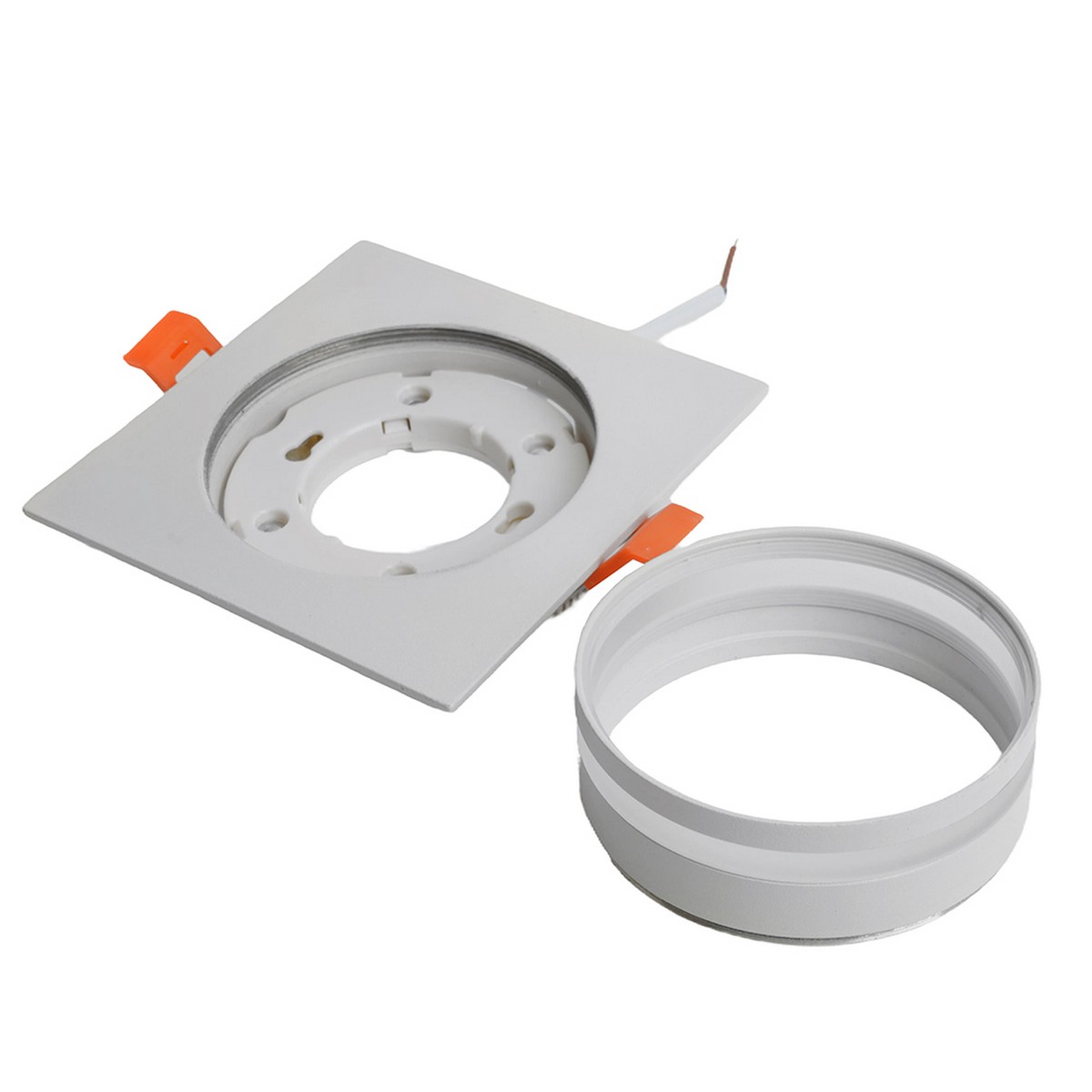 Встраиваемые светодиодные светильники Светильник встраиваемый Feron DL503 LUNA GX53 белый квадрат 51091 