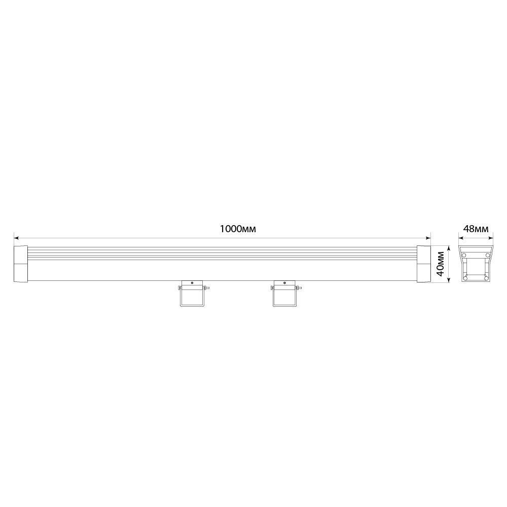 Светодиодные ландшафтные светильники Светодиодный линейный прожектор с DMX Feron LL-892 18W RGB 24V IP65 32258 