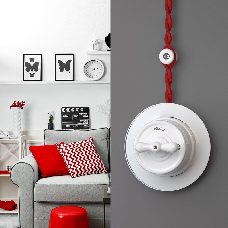 Werkel Ретро Рамка Werkel на 1 пост Favorit Runda (Белый) W0015101