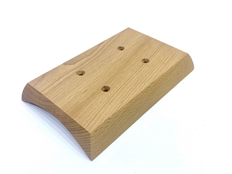 Деревянная накладка Cleverwood наружного монтажа выключателей и розеток диаметром 260 мм 2-ая 082