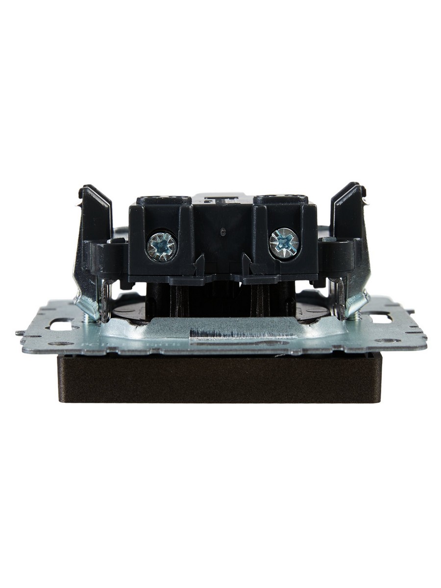 IEK Brite Бронза Розетка IEK BRITE 1-местная без заземления без защитных шторок 10А РС10-1-0-БрТБ темная бронза BR-R1