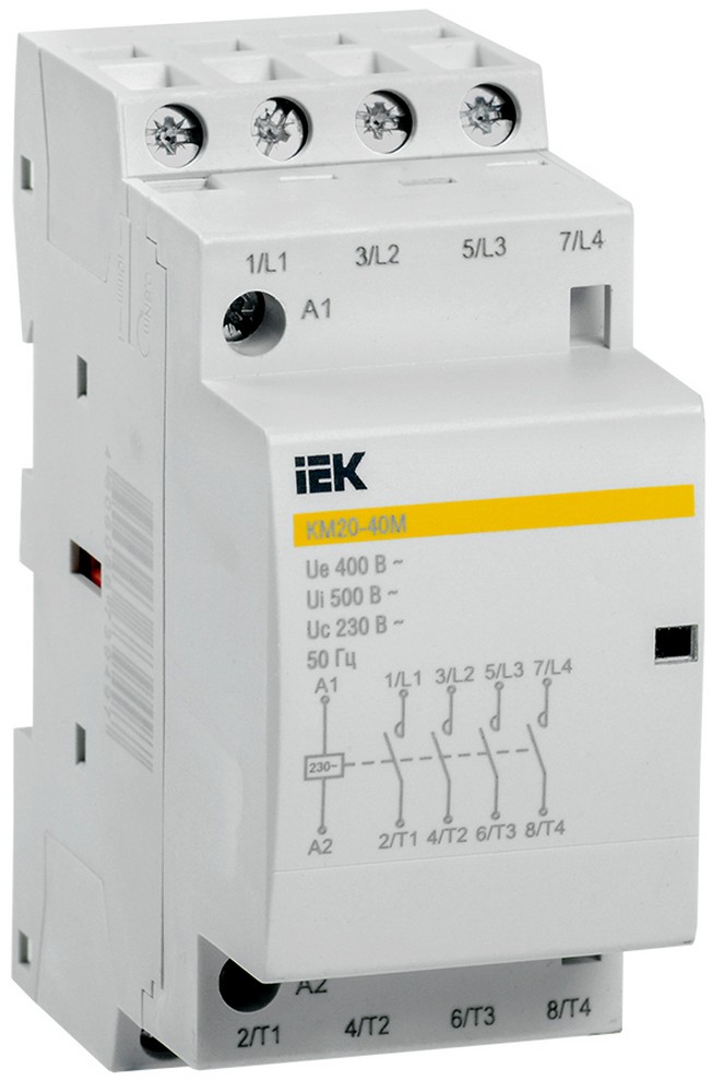 Контакторы Контактор модульный IEK KARAT КМ20-40М AC MKK11-20-40 