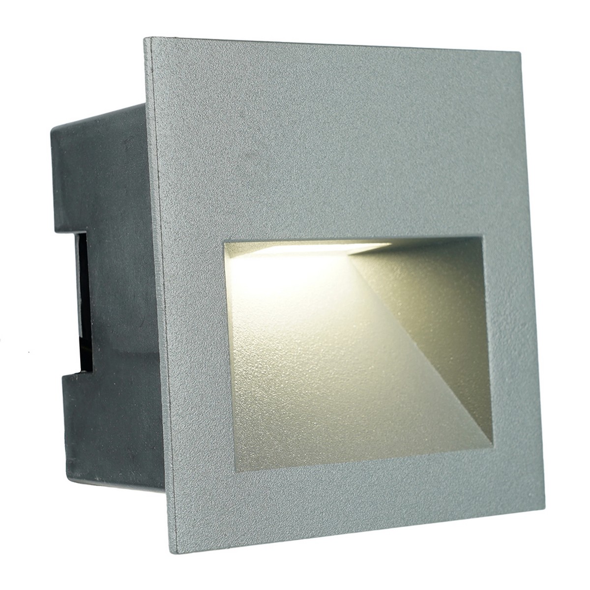 Уличные настенные светильники Светодиодный светильник Feron LN013-1 встраиваемый 3W 4000K IP65 серый 51957 