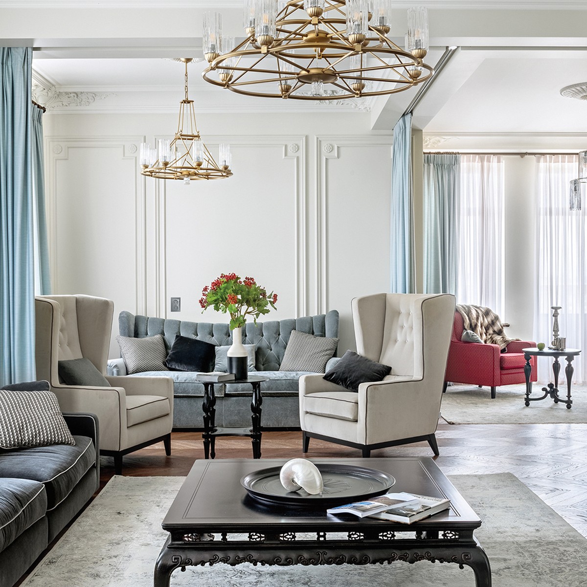 Катрин - Розетки и выключатели Stekker Розетка 2-местная с/з STEKKER GLS16-7114-03 250V 16А с защ. шторкой Катрин серебро 39584