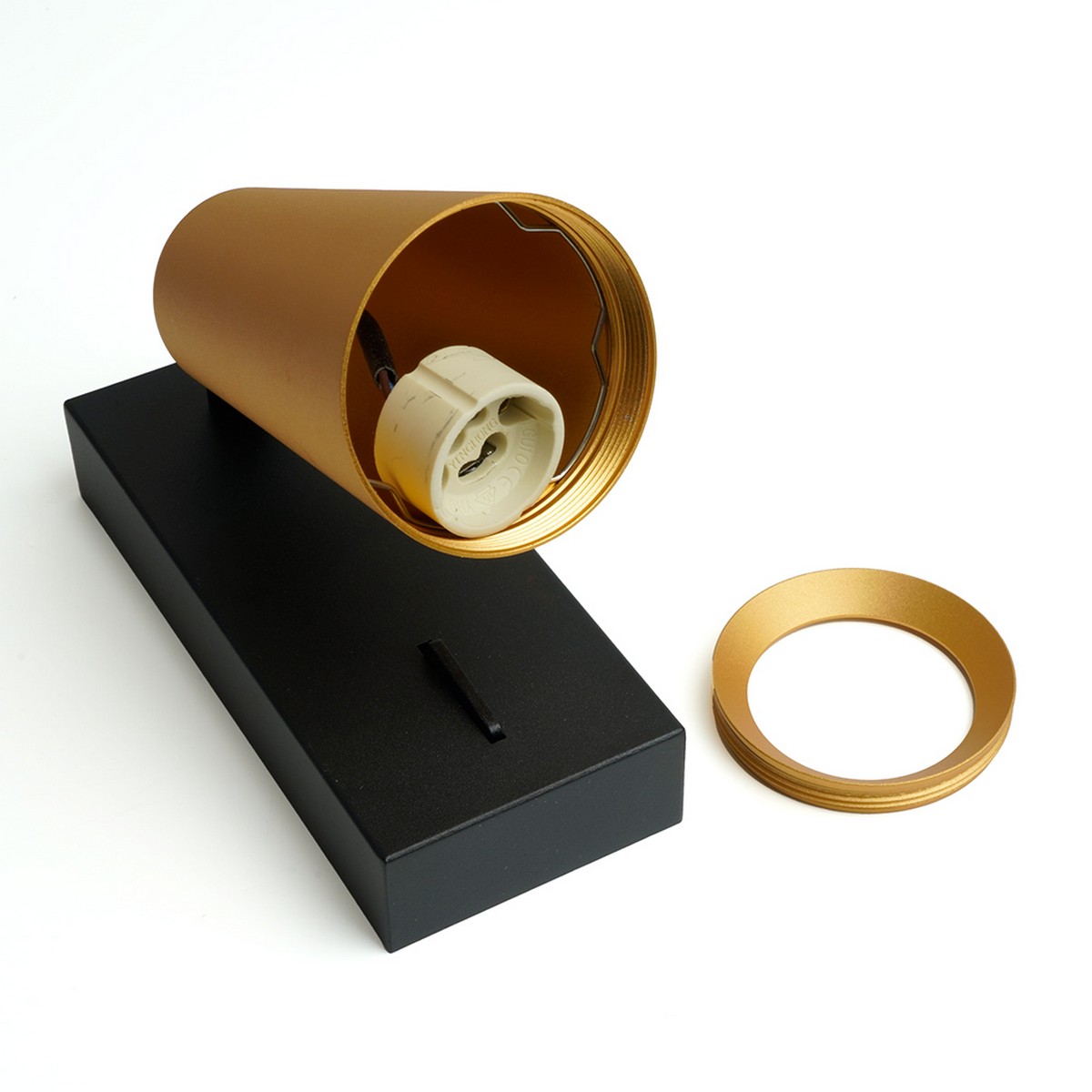 Накладные светодиодные светильники Светильник Feron ML1850 BELL 35W 230V GU10 золото и чёрный 48420 