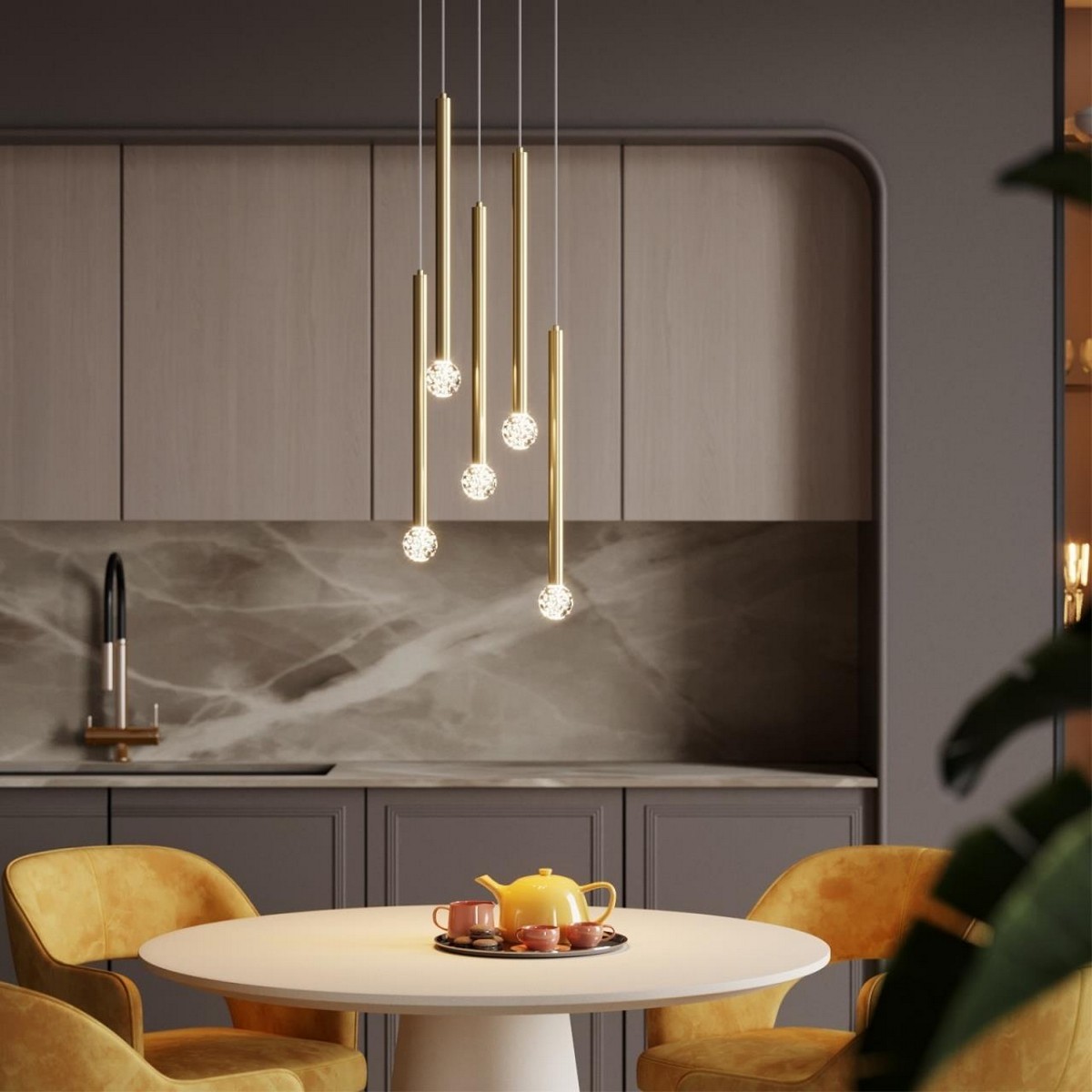 Подвесные светодиодные светильники Подвес ODEON LIGHT 4373/3LA FIANO 