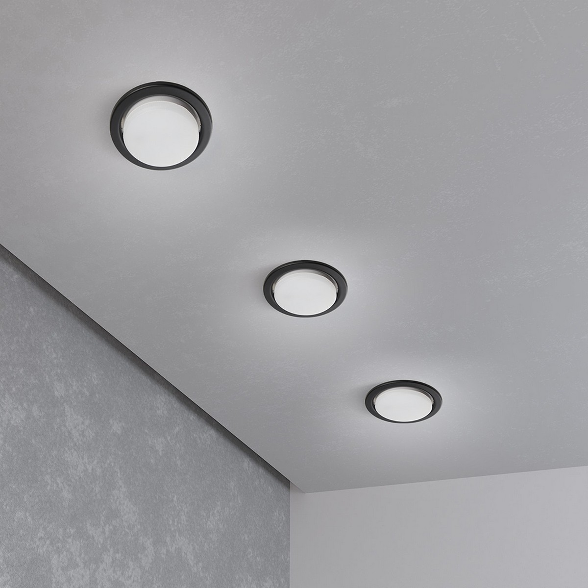 Встраиваемые светодиодные светильники Светильник встраиваемый Feron DL53 GX53 двухцветный черный хром 28947 